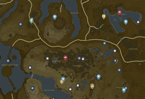 Zelda Breath of the Wild Map